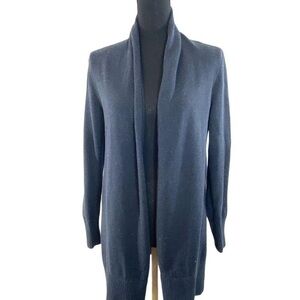 Women's Navy Open Front Cardigan